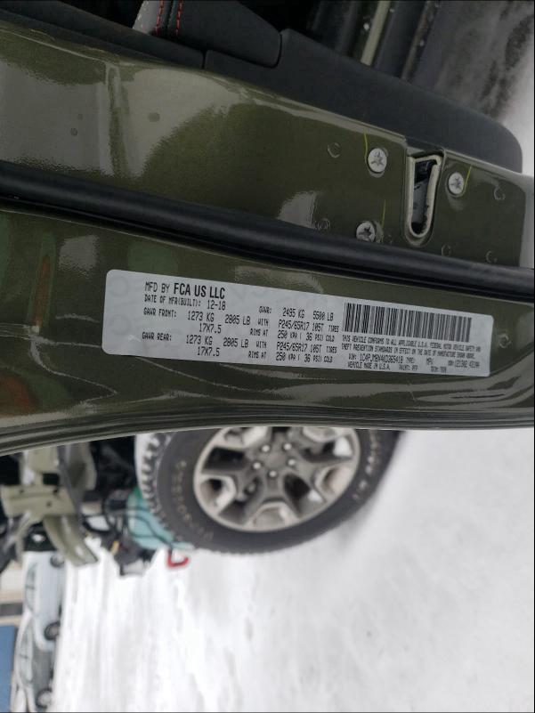 2019 JEEP CHEROKEE T 1C4PJMBX4KD365418