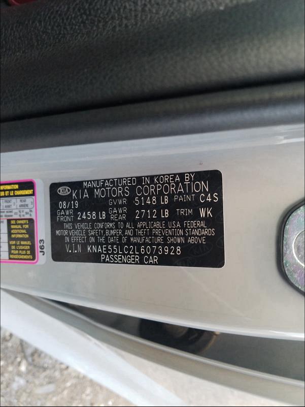 2020 KIA STINGER GT KNAE55LC2L6073928