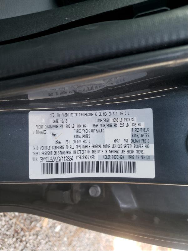 2016 TOYOTA SCION IA 3MYDLBZV2GY112884