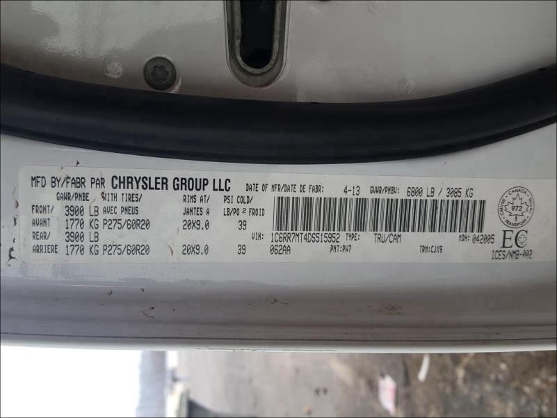 2013 RAM 1500 SPORT 1C6RR7MT4DS515952
