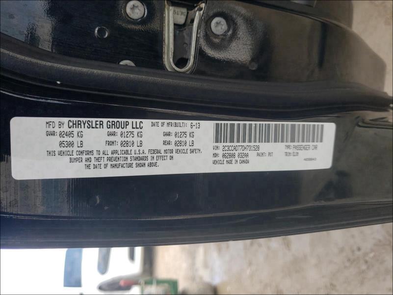 2013 CHRYSLER 300C VARVA 2C3CCADT7DH731528