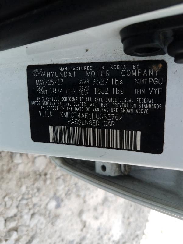 2017 HYUNDAI ACCENT SE KMHCT4AE1HU332762