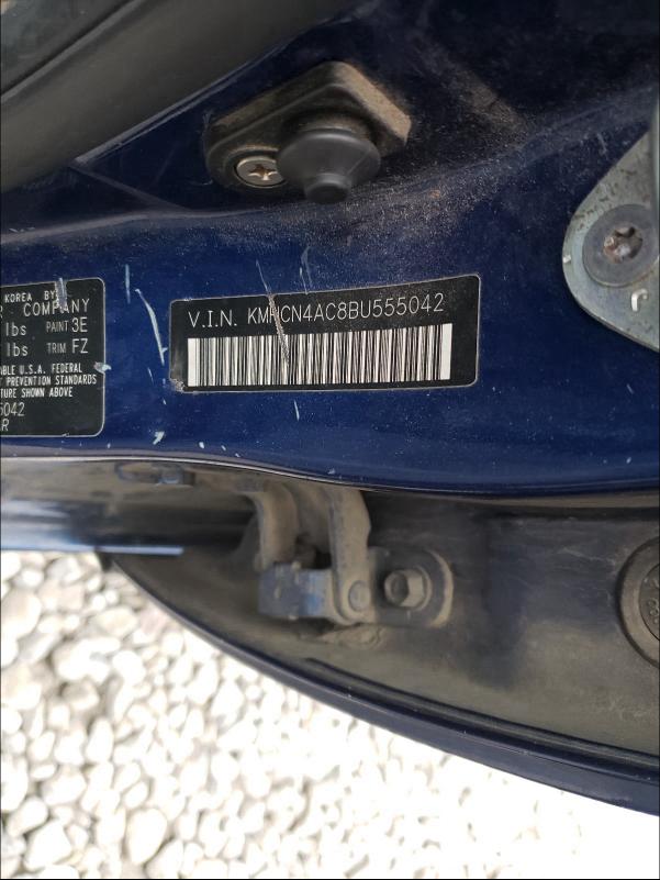 2011 HYUNDAI ACCENT GLS KMHCN4AC8BU555042