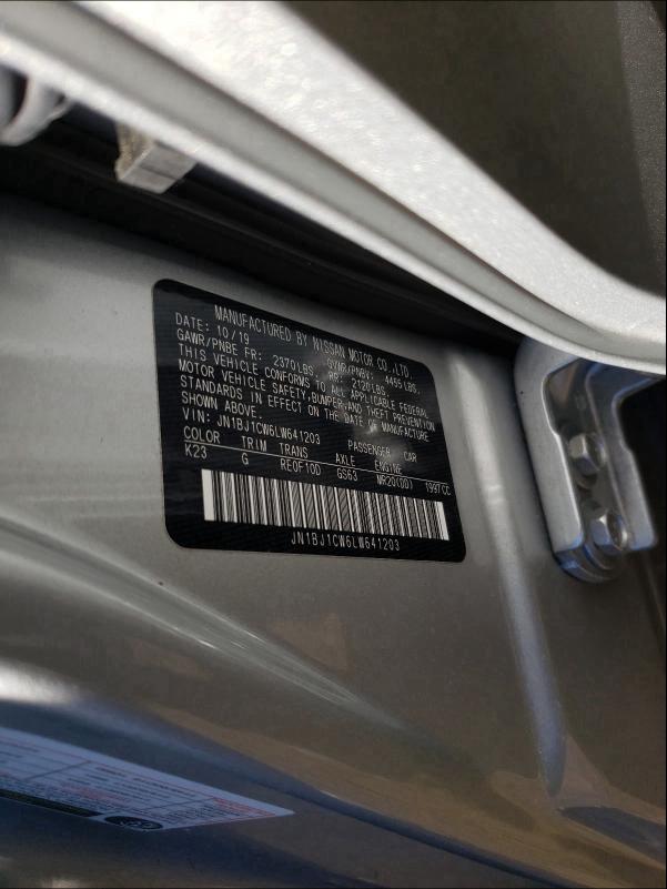 2020 NISSAN ROGUE SPOR JN1BJ1CW6LW641203