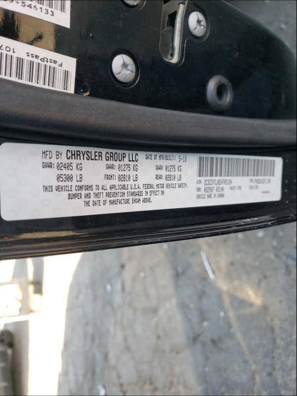 2013 DODGE CHALLENGER - 2C3CDYDJ0DH705194
