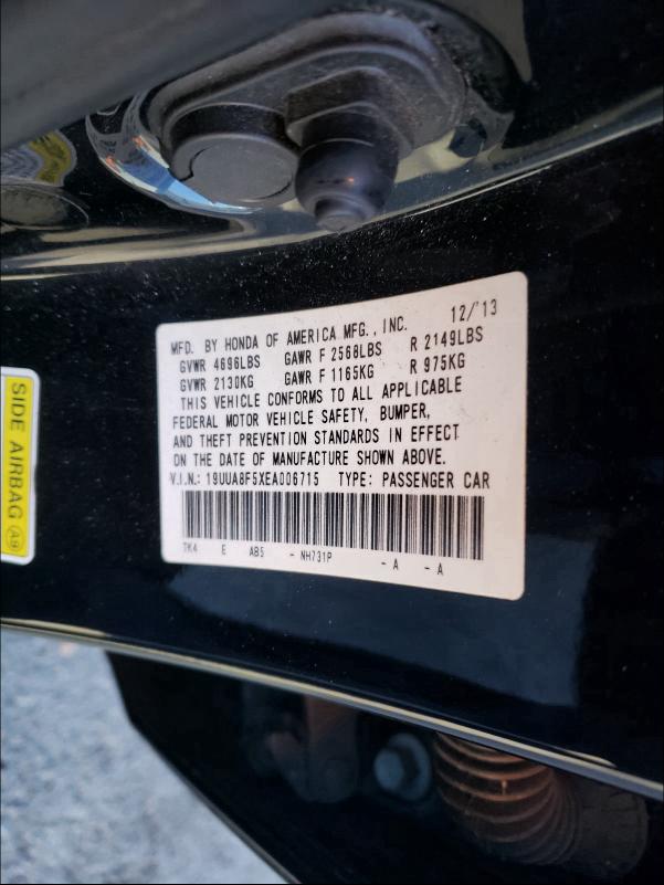 2014 ACURA TL TECH 19UUA8F5XEA006715