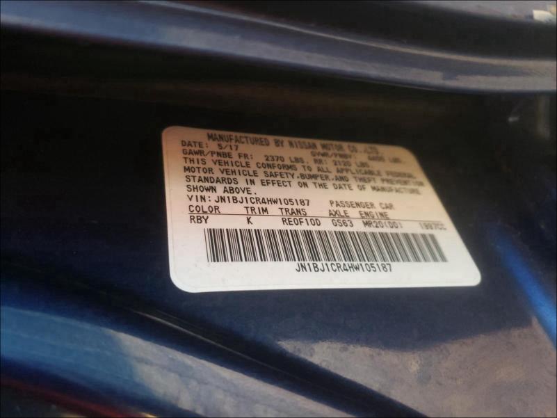 2017 NISSAN ROGUE SPOR JN1BJ1CR4HW105187