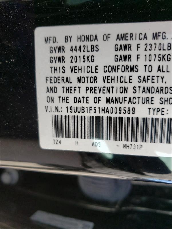 2017 ACURA TLX TECH 19UUB1F51HA009589