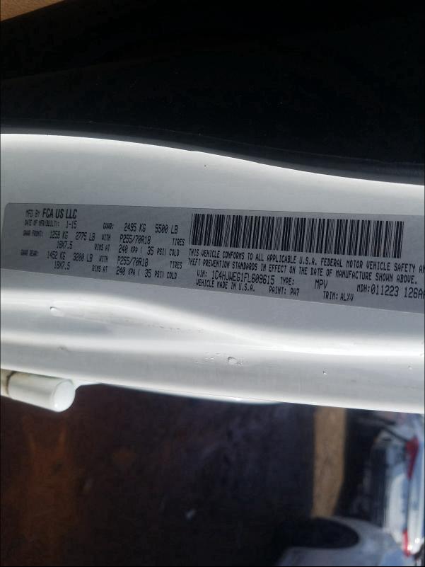 2015 JEEP WRANGLER U 1C4HJWEG1FL609615