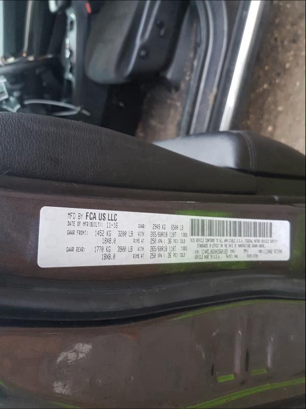 2017 DODGE DURANGO SX 1C4RDJAGXHC660165