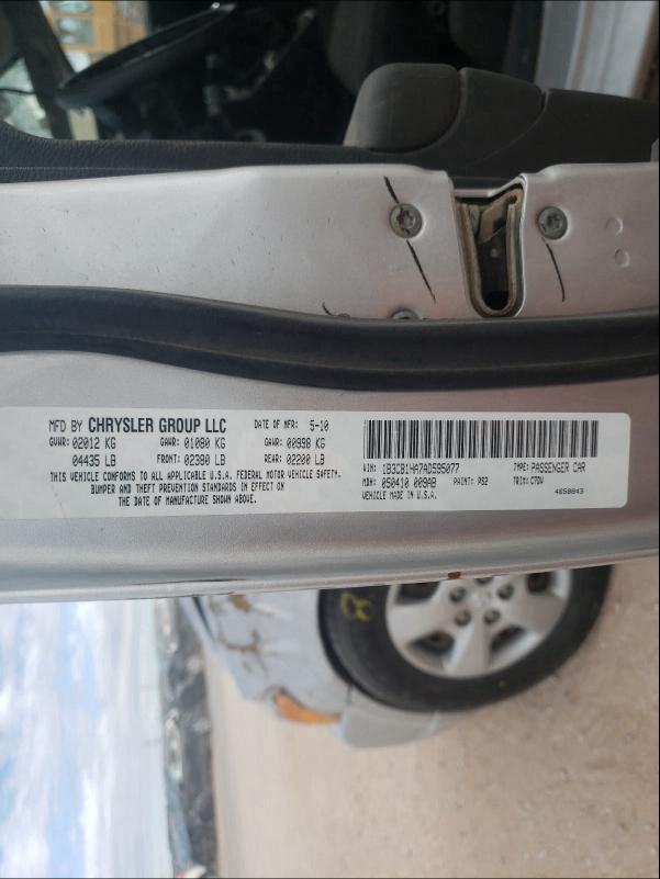 2010 DODGE CALIBER EX 1B3CB1HA7AD595077