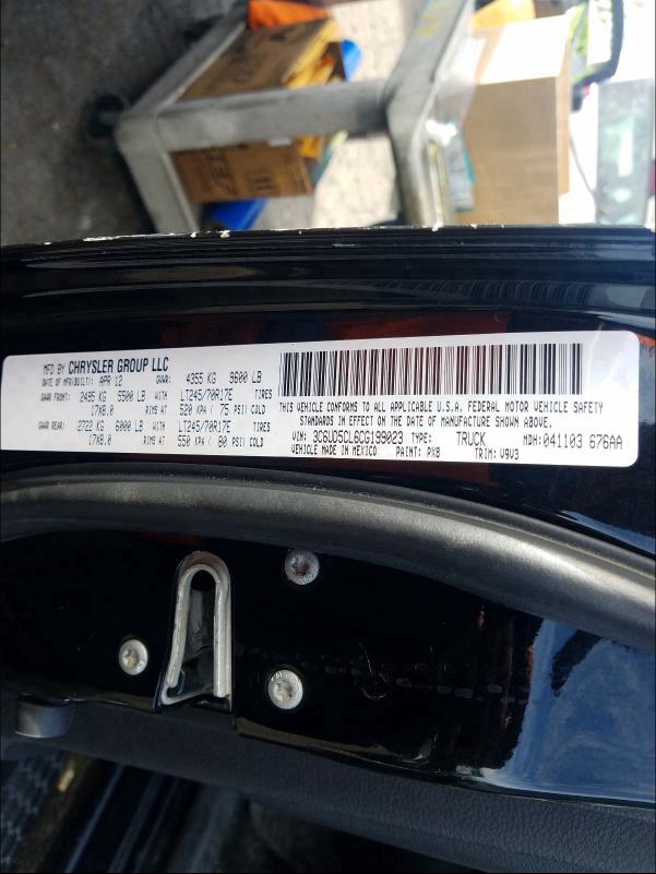 2012 DODGE RAM 2500 S 3C6UD5CL6CG199023