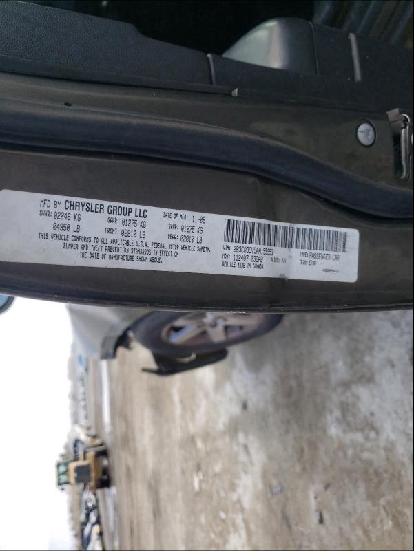 2010 DODGE CHARGER 2B3CA3CV5AH155953