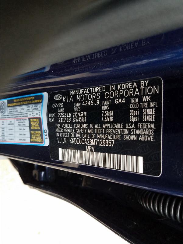2021 KIA SELTOS S KNDEUCA23M7129357
