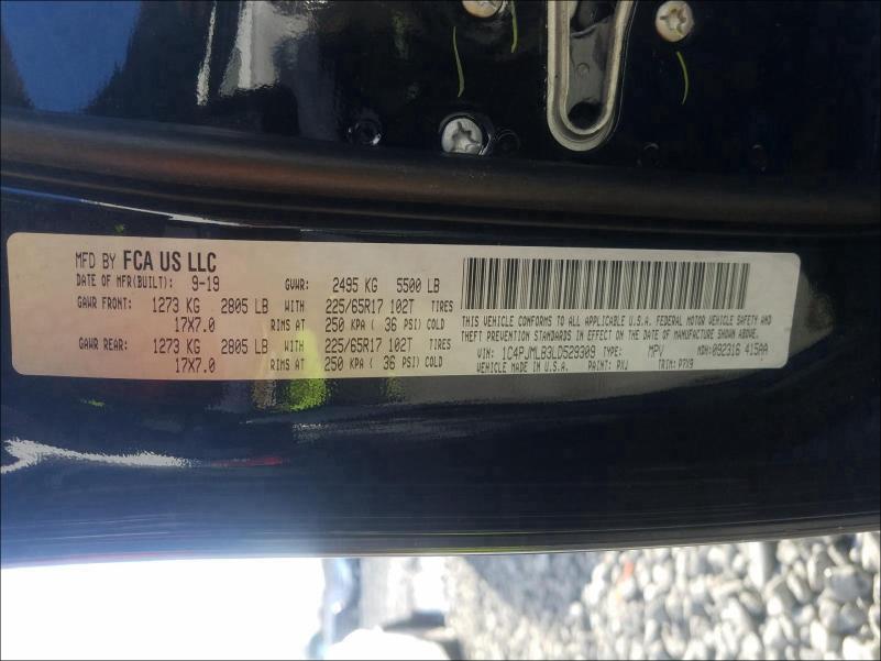 2020 JEEP CHEROKEE L 1C4PJMLB3LD529309