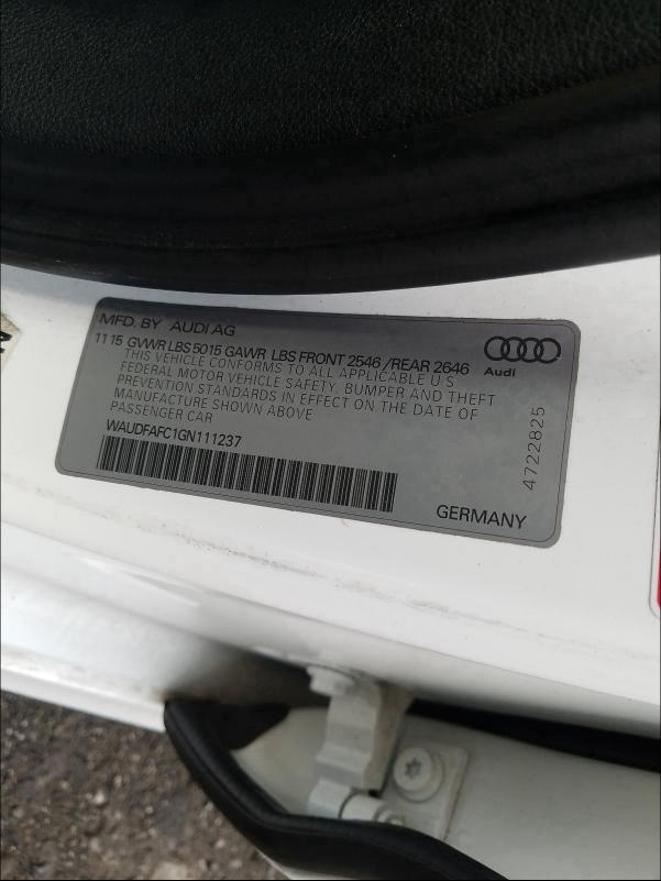 2016 AUDI A6 PREMIUM - WAUDFAFC1GN111237
