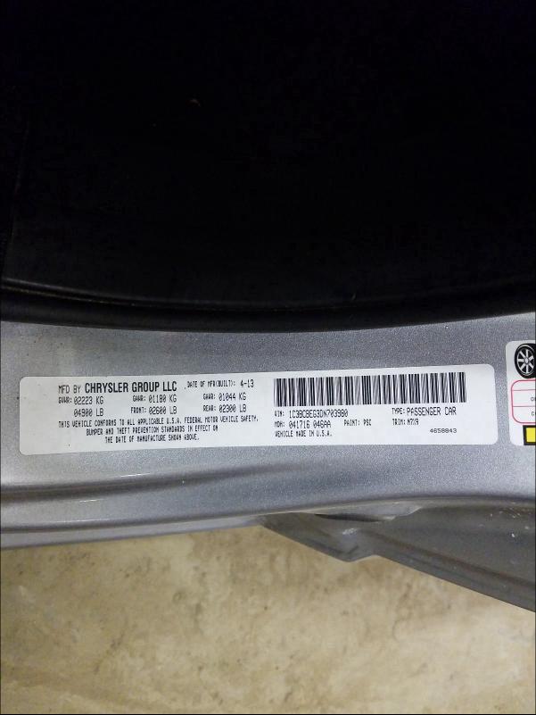 2013 CHRYSLER 200 TOURIN 1C3BCBEG3DN703980