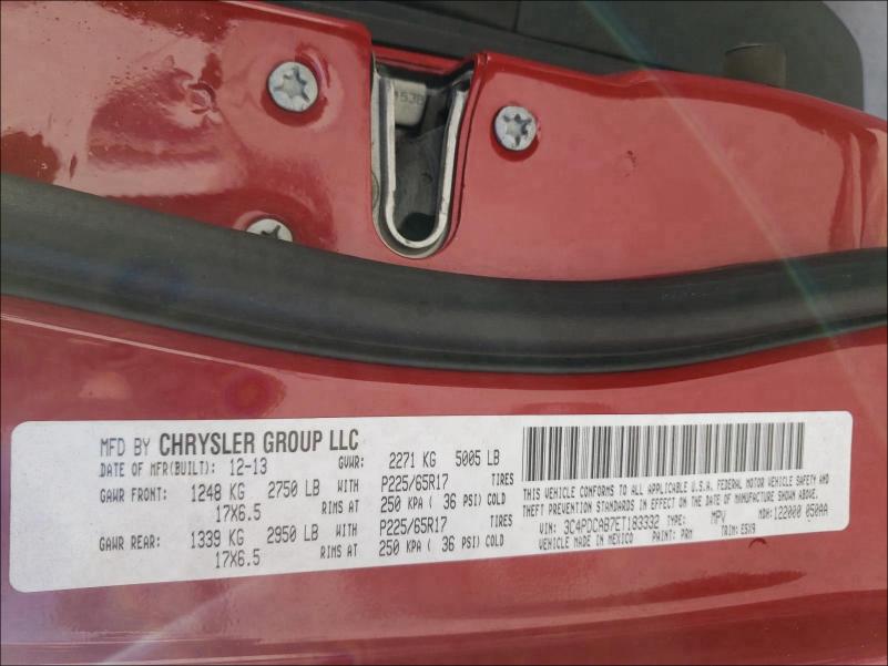 2014 DODGE JOURNEY SE 3C4PDCAB7ET183332