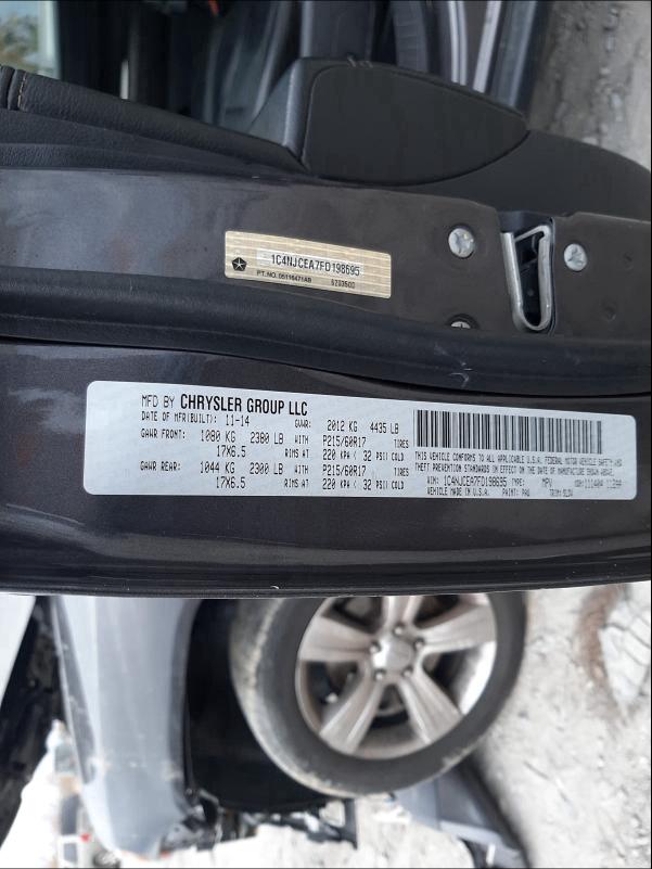 2015 JEEP COMPASS LA 1C4NJCEA7FD198695