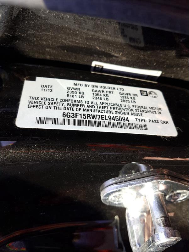 2014 CHEVROLET SS 6G3F15RW7EL945094
