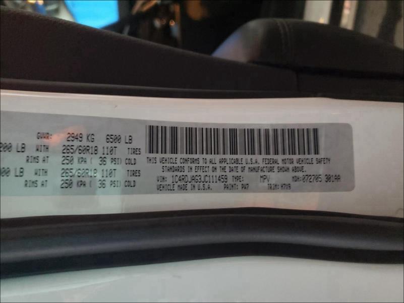 2018 DODGE DURANGO SX 1C4RDJAG3JC111459