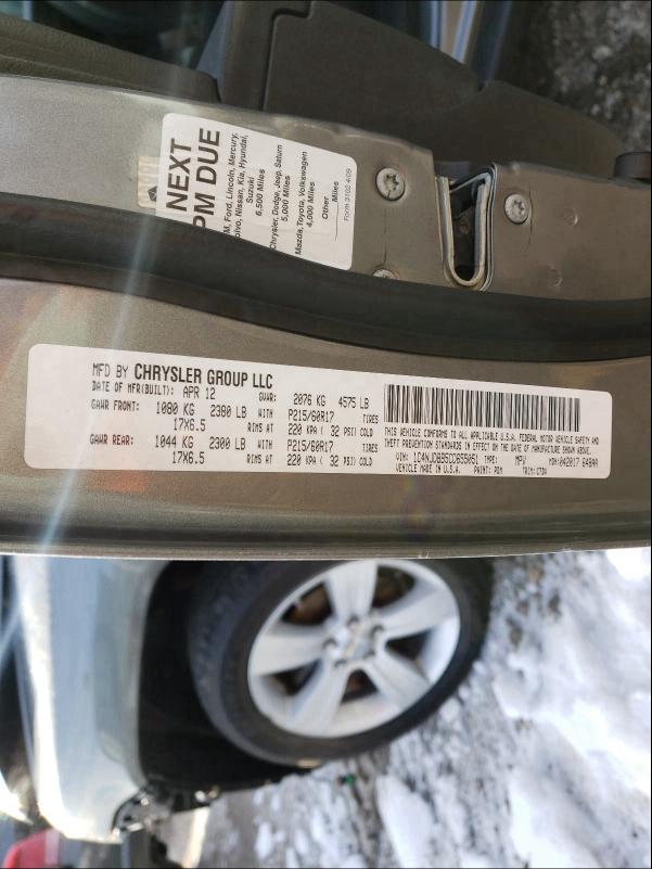 2012 JEEP COMPASS SP 1C4NJDBB5CD655051