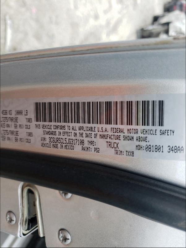 2018 RAM 2500 ST 3C6UR5CL5JG317108