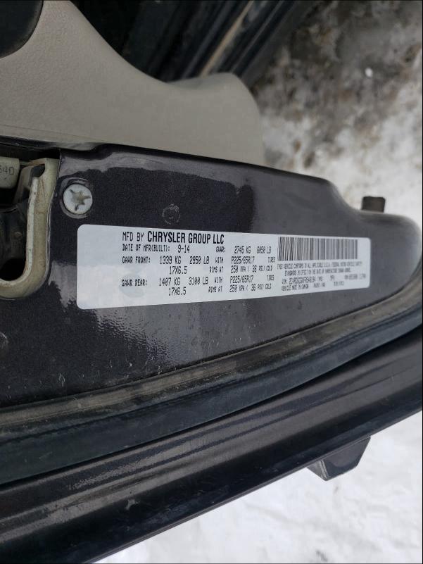2015 DODGE GRAND CARA 2C4RDGCGXFR548194