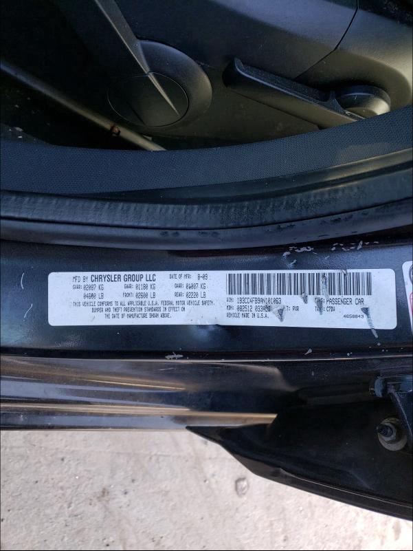 2010 DODGE AVENGER SX 1B3CC4FB9AN101063