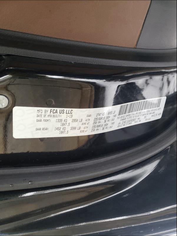 2019 CHRYSLER PACIFICA L 2C4RC1GG4KR628207