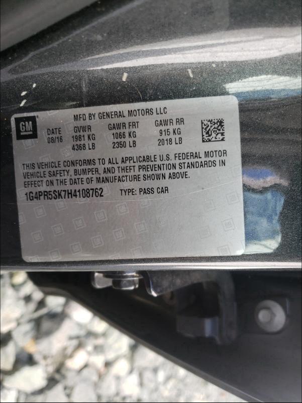 2017 BUICK VERANO SPO 1G4PR5SK7H4108762