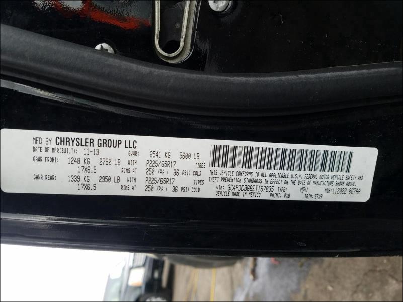 2014 DODGE JOURNEY SX 3C4PDDBG8ET167835