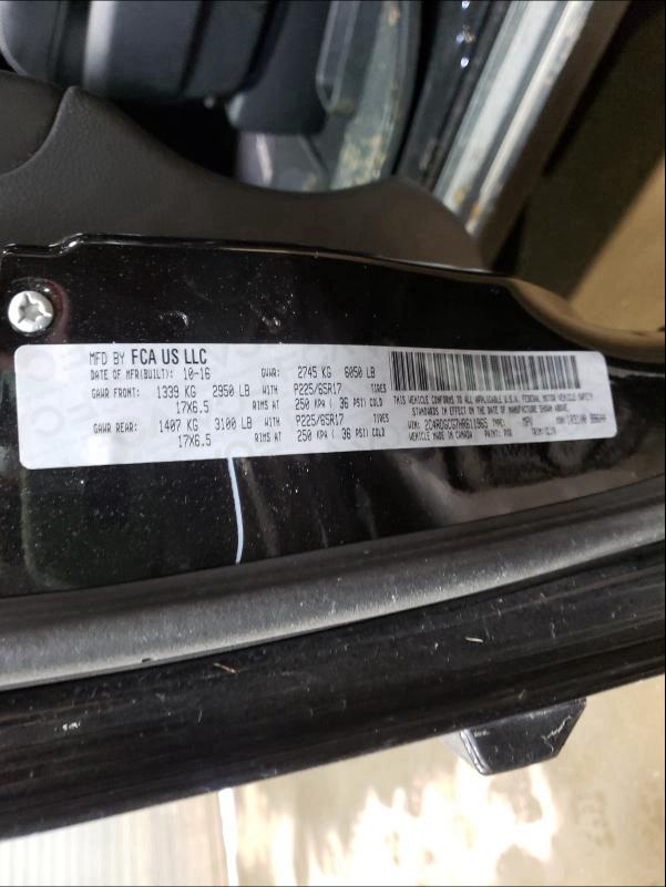 2017 DODGE GRAND CARA 2C4RDGCG7HR611965