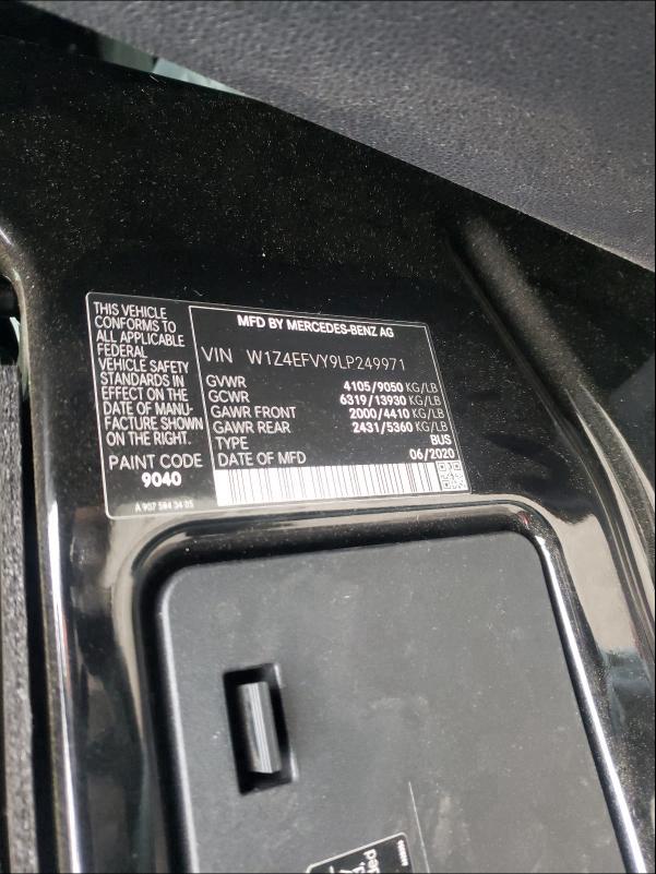 2020 MERCEDES-BENZ SPRINTER 2 W1Z4EFVY9LP249971