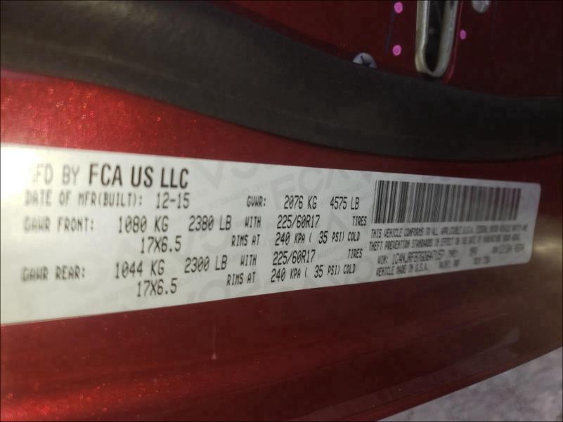 2016 JEEP PATRIOT LA 1C4NJRFB7GD647157