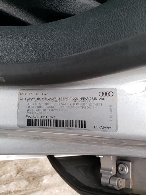 2013 AUDI A7 PRESTIG WAU2GAFC4DN118327