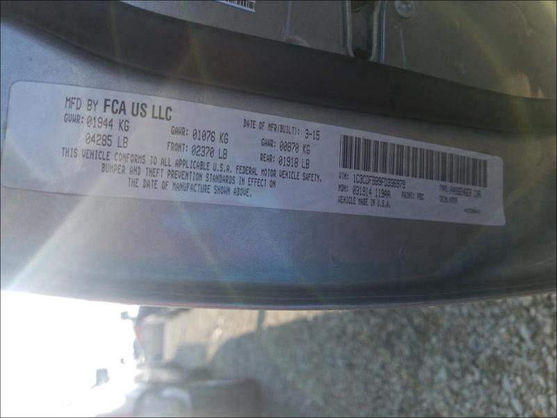 2015 DODGE DART SXT - 1C3CDFBB9FD336979
