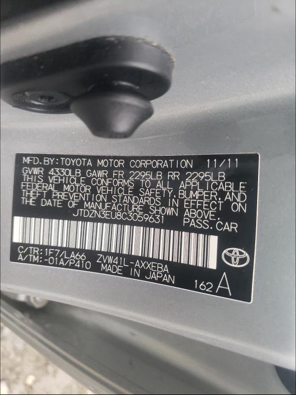2012 TOYOTA PRIUS V JTDZN3EU8C3059631