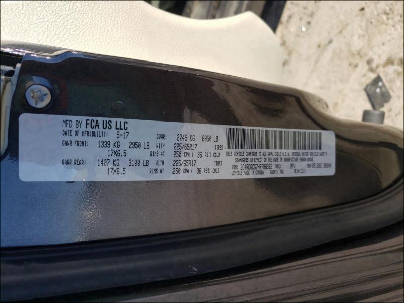 2017 DODGE GRAND CARA 2C4RDGCG7HR786362