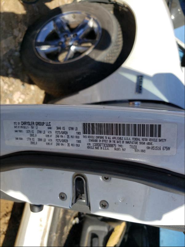 2012 DODGE RAM 1500 S 1C6RD6FT3CS289875