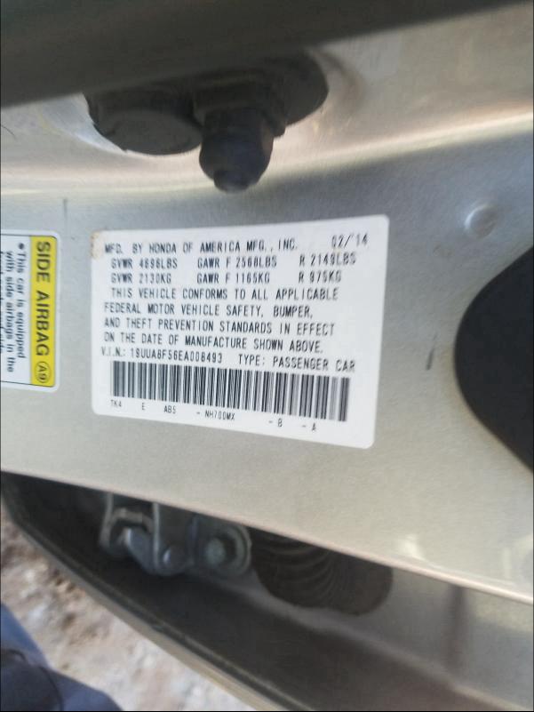 2014 ACURA TL TECH 19UUA8F56EA008493