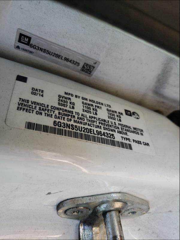2014 CHEVROLET CAPRICE PO 6G3NS5U20EL964325