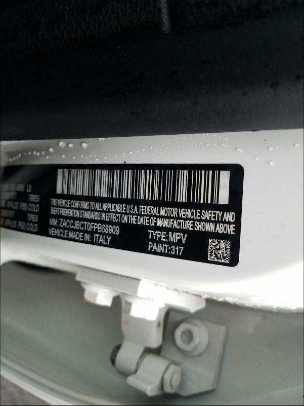 2015 JEEP RENEGADE T ZACCJBCT0FPB68909