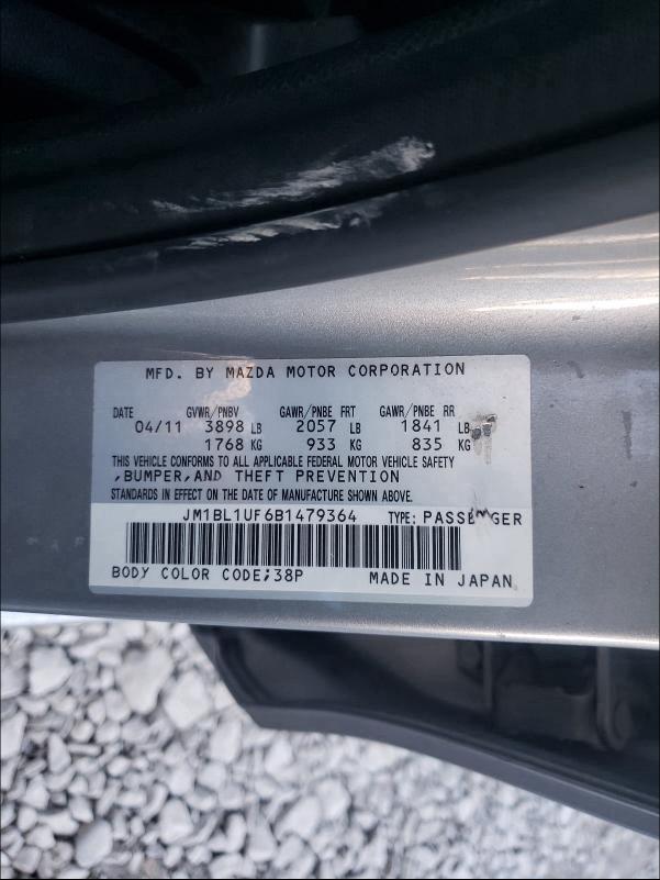 2011 MAZDA 3 I JM1BL1UF6B1479364