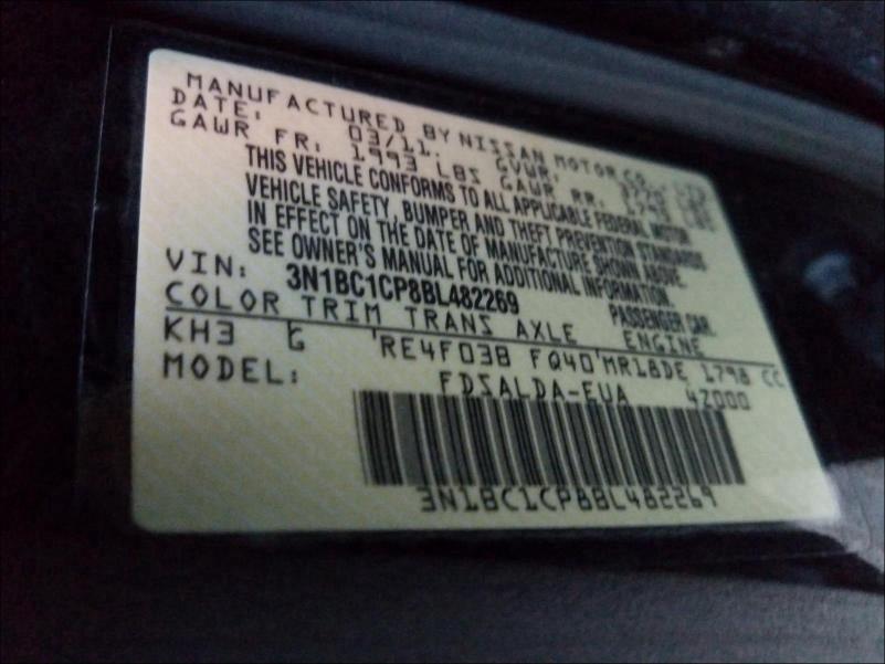2011 NISSAN VERSA S - 3N1BC1CP8BL482269