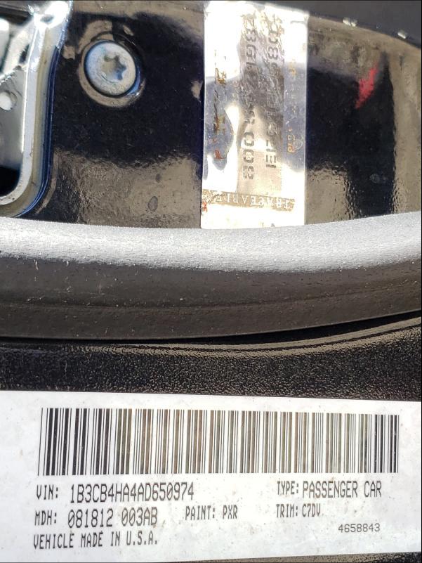 2010 DODGE CALIBER SX 1B3CB4HA4AD650974