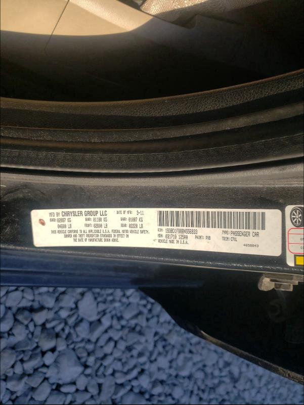 2011 DODGE AVENGER MA 1B3BD1FB8BN556933