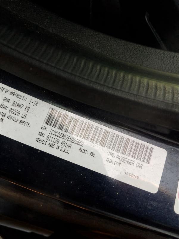 2014 DODGE AVENGER SE 1C3CDZAB7EN223852