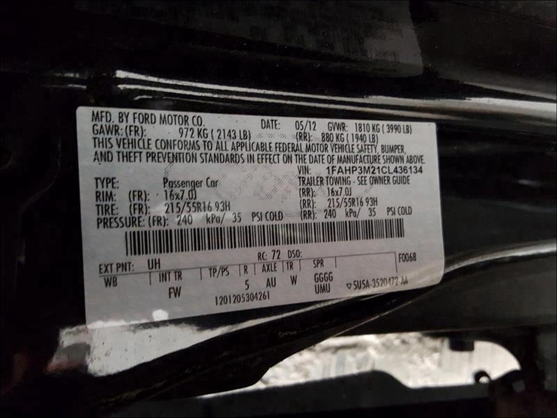 2012 FORD FOCUS SEL 1FAHP3M21CL436134
