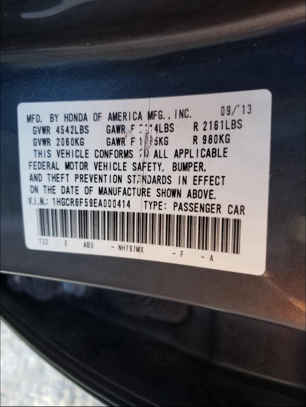 2014 HONDA ACCORD HYB 1HGCR6F59EA000414